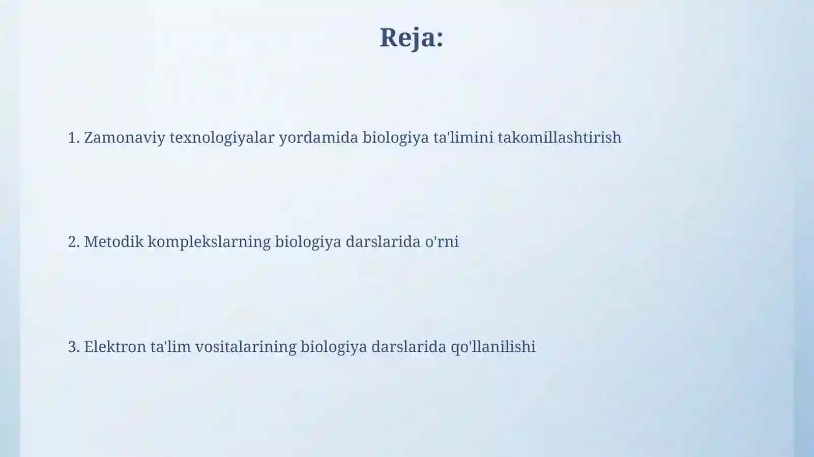 Biologiya darslarda electron o’quv metodik majmualardan foydalanish yo‘llari 2