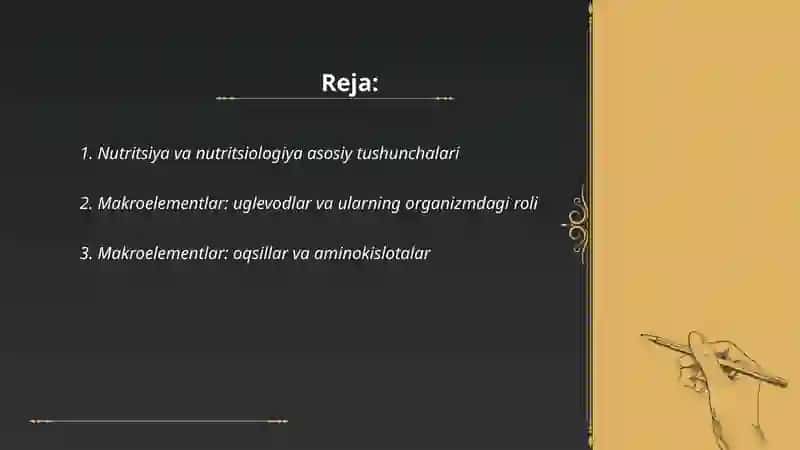 Nutritsiologiya asoslari 2
