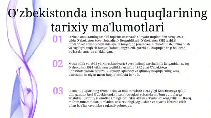 Oʻzbekistonda Inson Huquqlari Kafolatlari 2