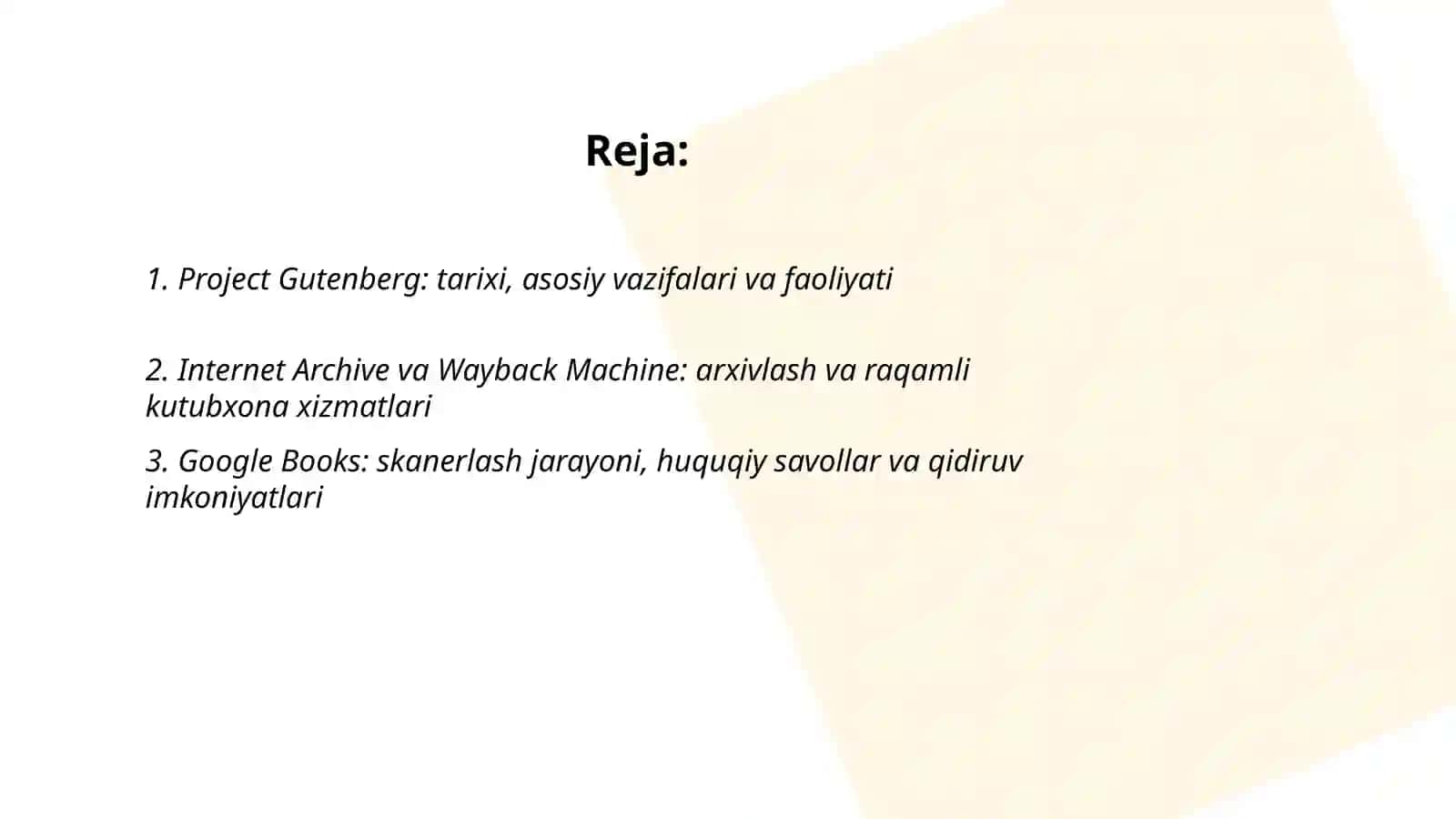 Dunyoning mashxur elektron kutubxonalalri va ularning ish faoliyati 2