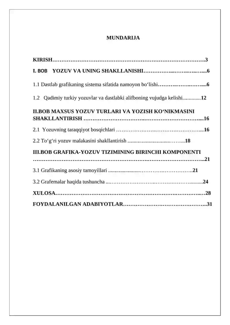 GRAFIKA-YOZUV TIZIMINING BIRINCHI KOMPONENTI 2
