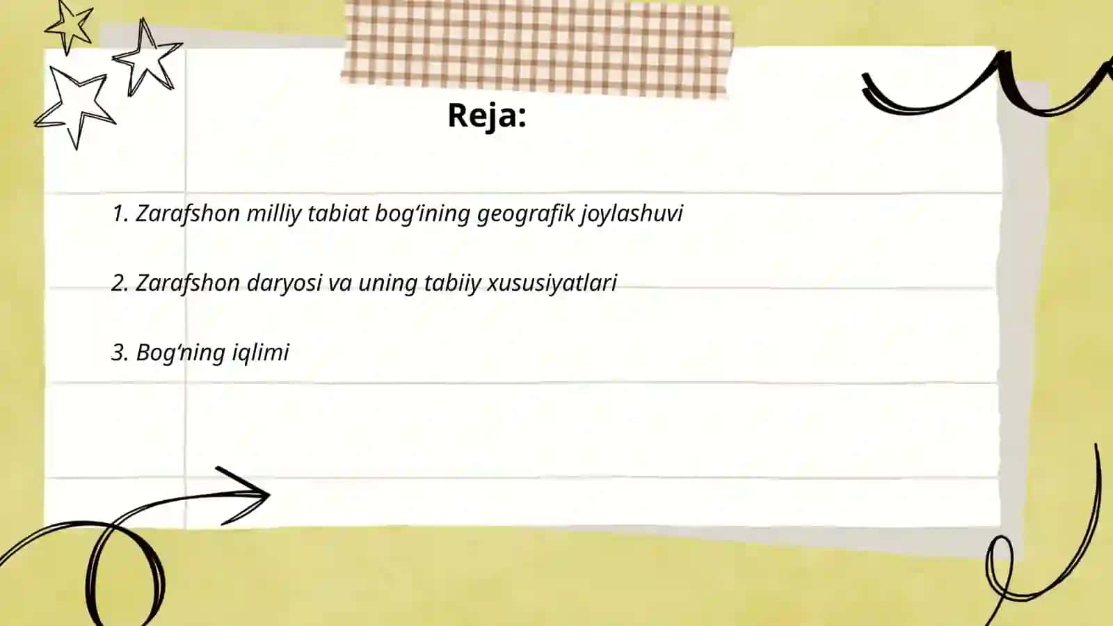 Zarafshon milliy tabiat bog‘i va geografik xususiyatlari joylashish hududi bilan tanishish 2