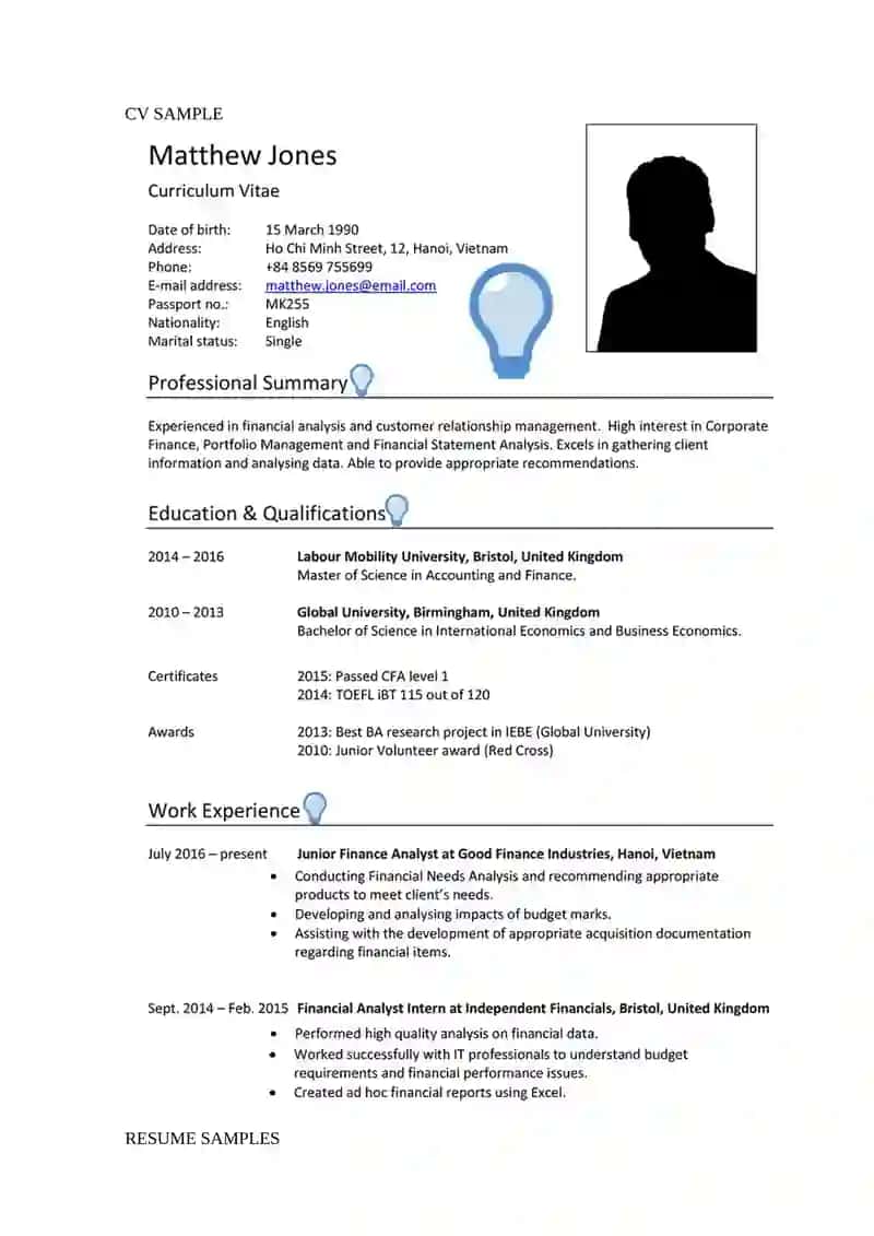 CV AND RESUME WRITING 2