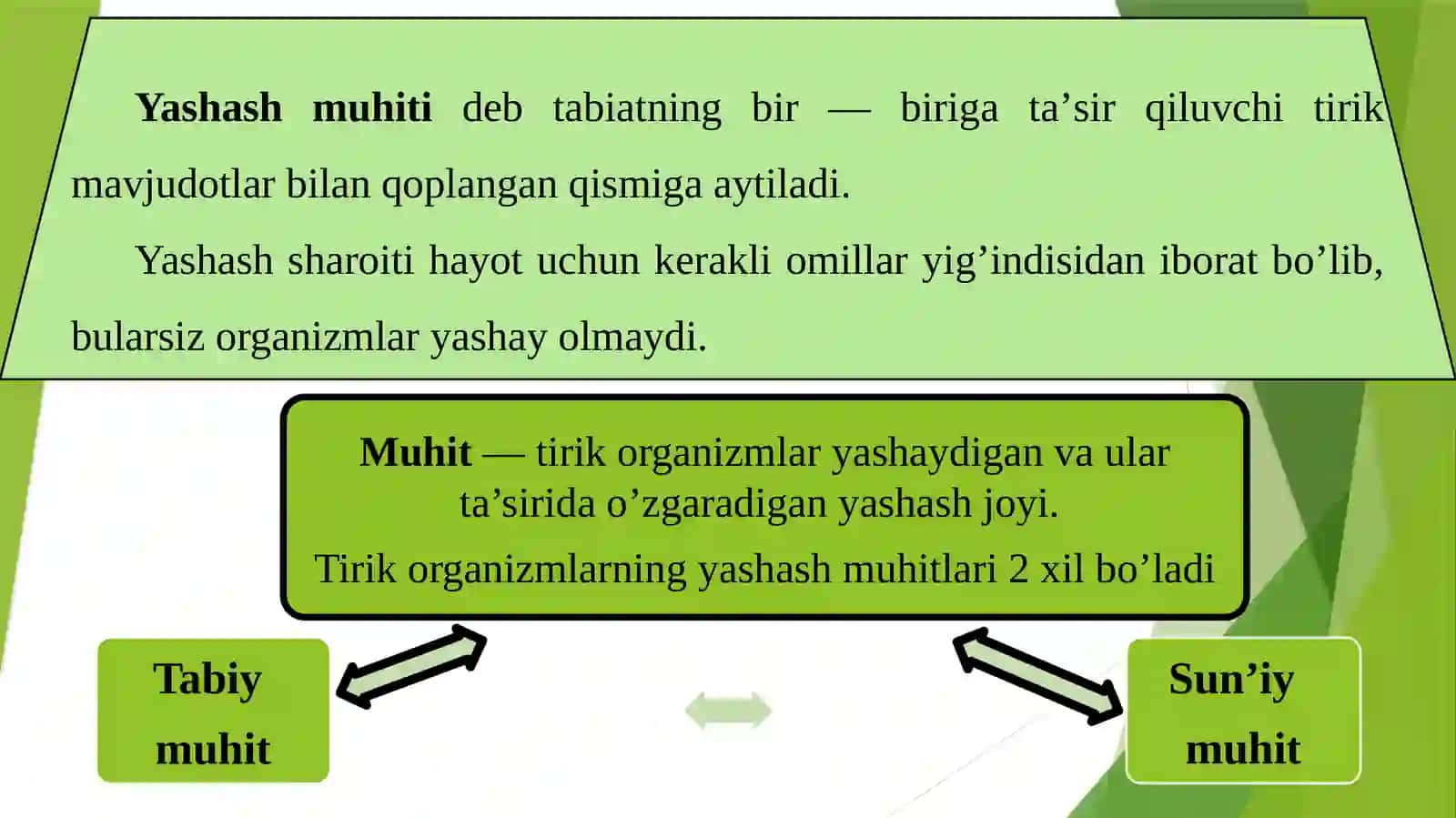 Ekologik omillar va ekologik tizimlar 2