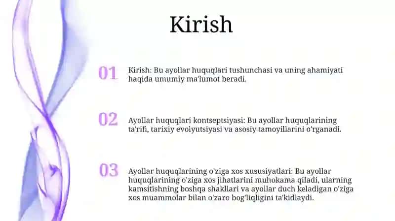 Ayollar Huquqi Tushunchasi Va Uning OʻZiga Xos Xususiyatlari 2