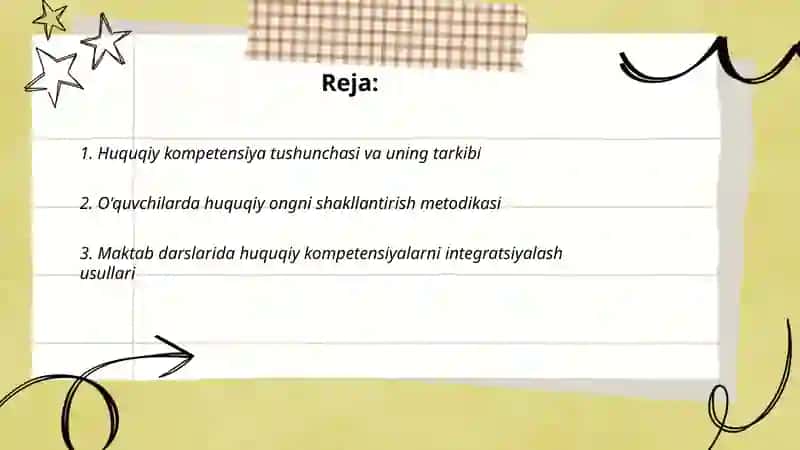 O'quvchilarda huquqiy kompetensiyalarni shakllantirish metodikasi 2