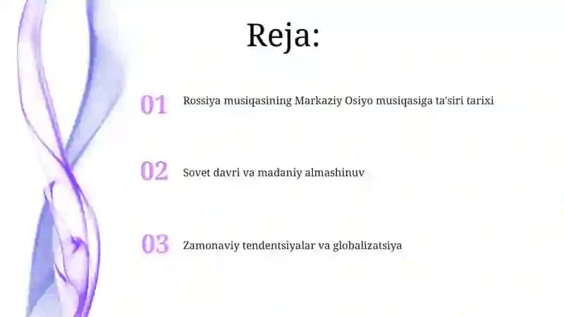 Rossiya musiqasining Markaziy Osiyo musiqasiga ta'siri tarixi 2