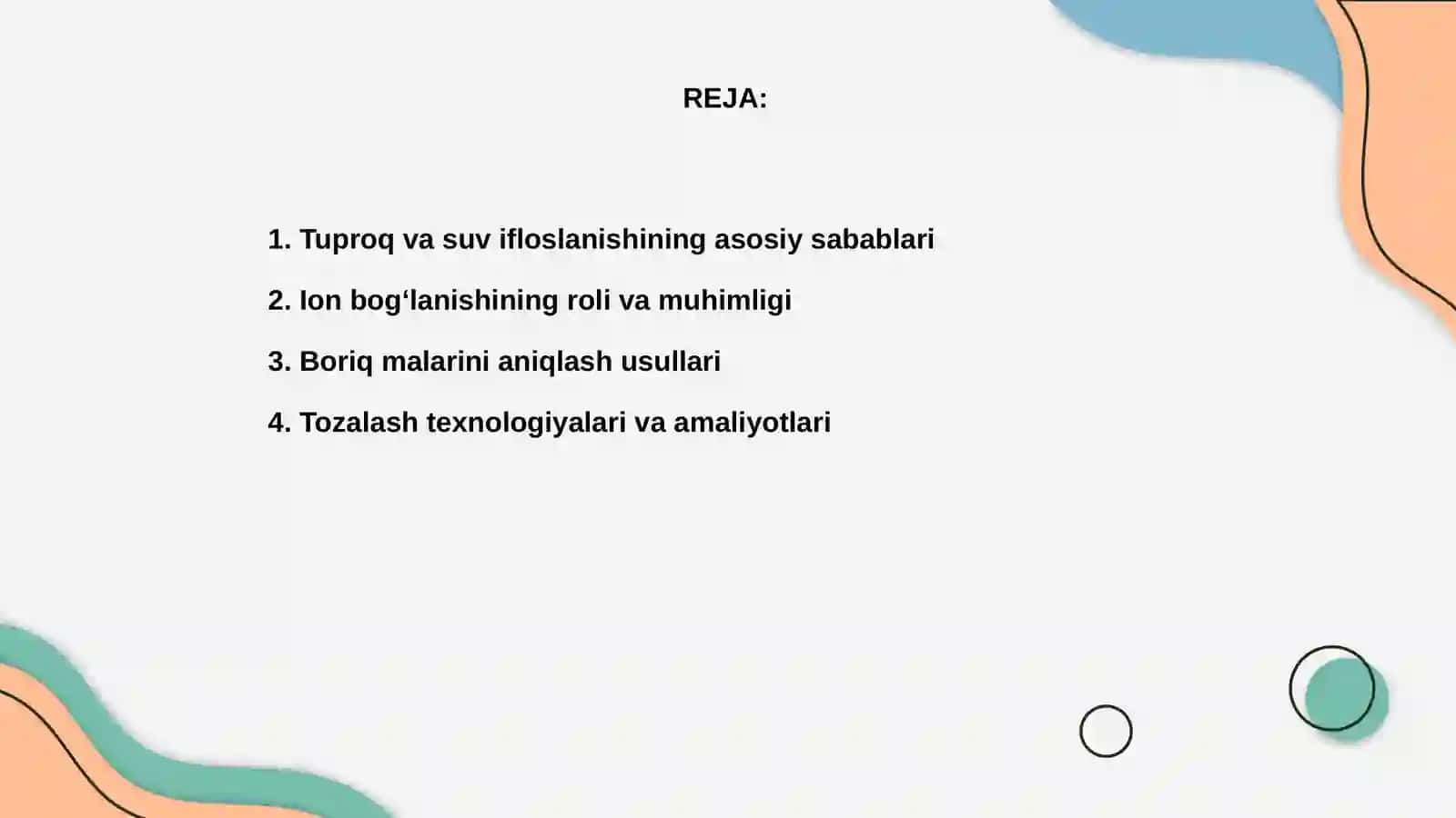 Borlarga asoslangan usullar yordamida ionlar miqdorini kamaytirish va tozalash jarayonlarini optimallashtirish 2