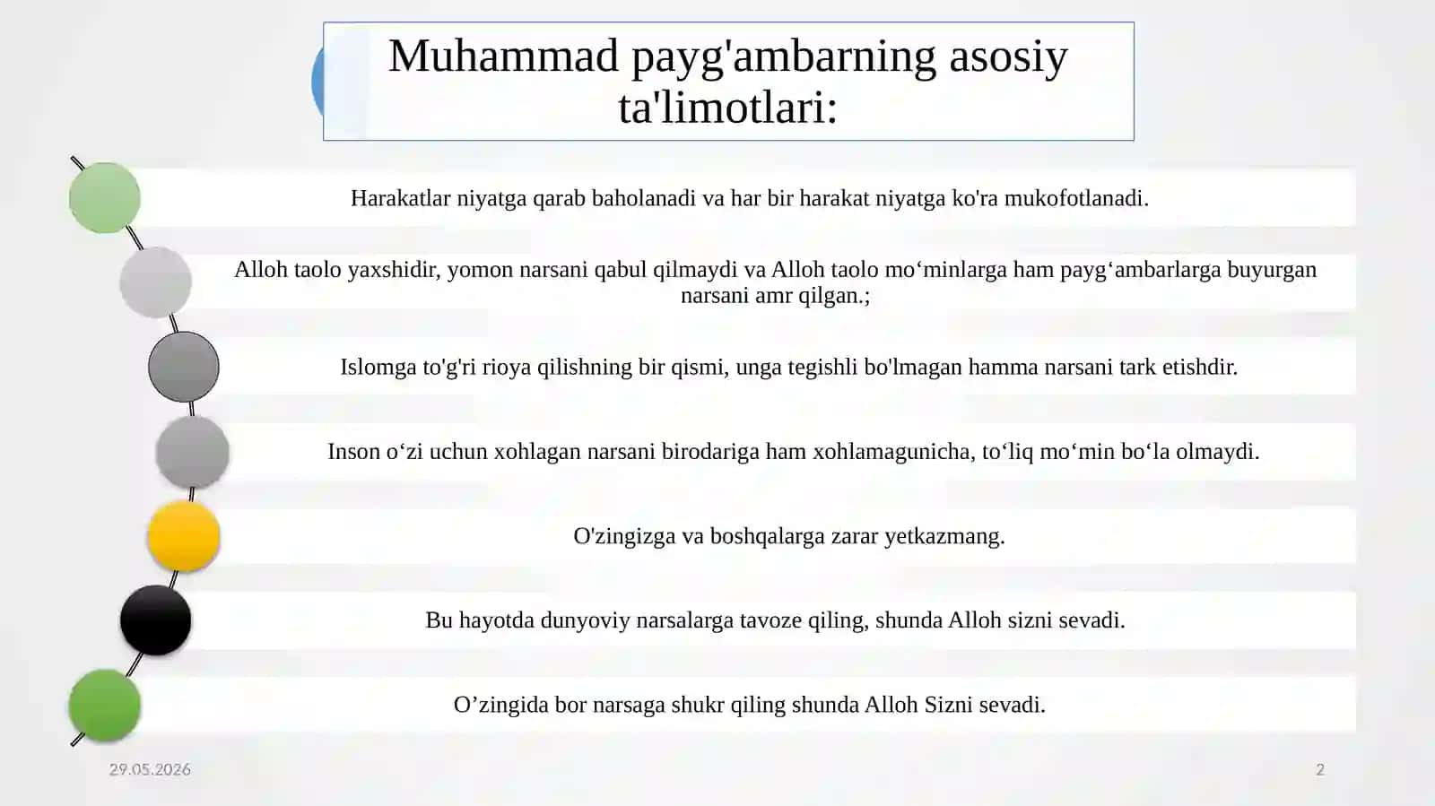 Islom qadriyatlari va ma’rifatining hozirgi davrdagi ahamiyati 2