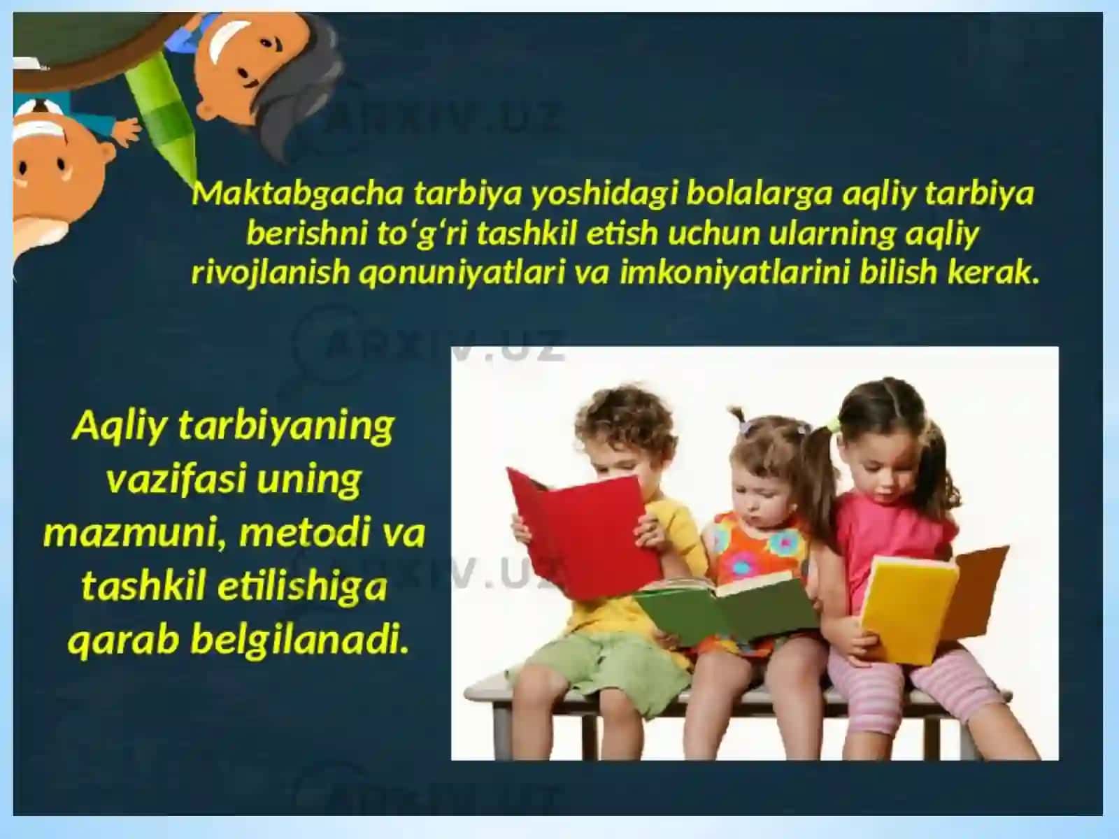 Respublikada maktabgacha ta’limga doir ilmiy-tadqiqot ishlarining mazmuni mohiyati 2