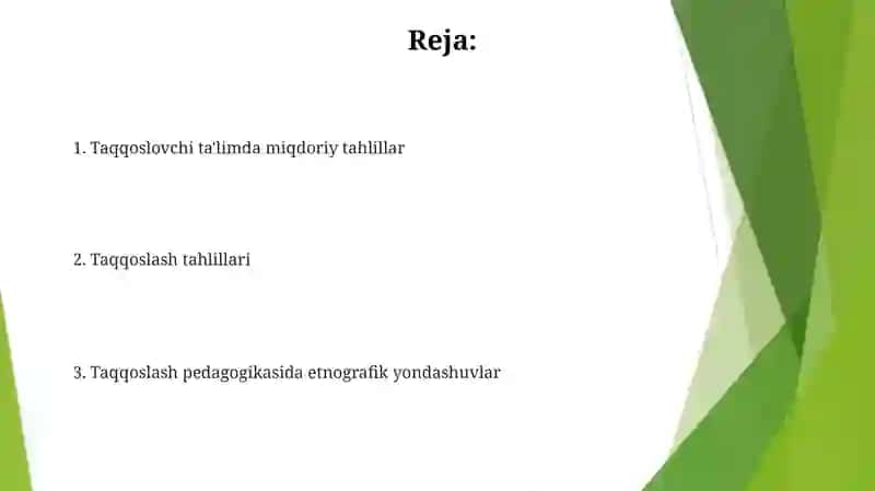 Qiyosiy pedagogika fanining tadqiqot metodlari 2