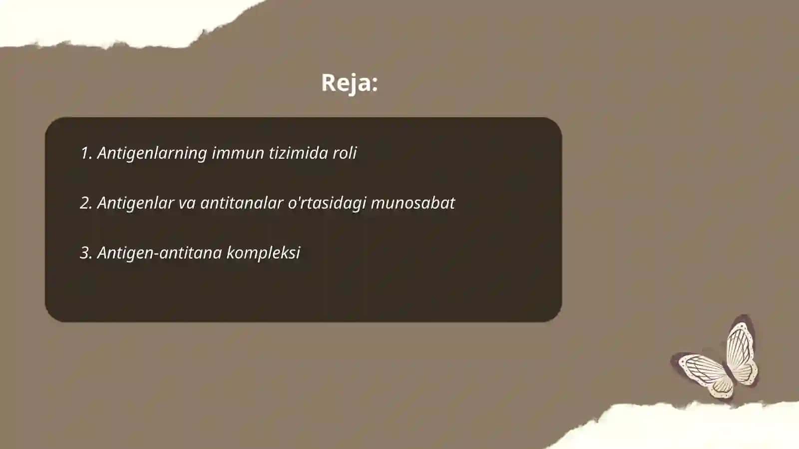 Antigenlarning antitanalar bilan munosabati 2