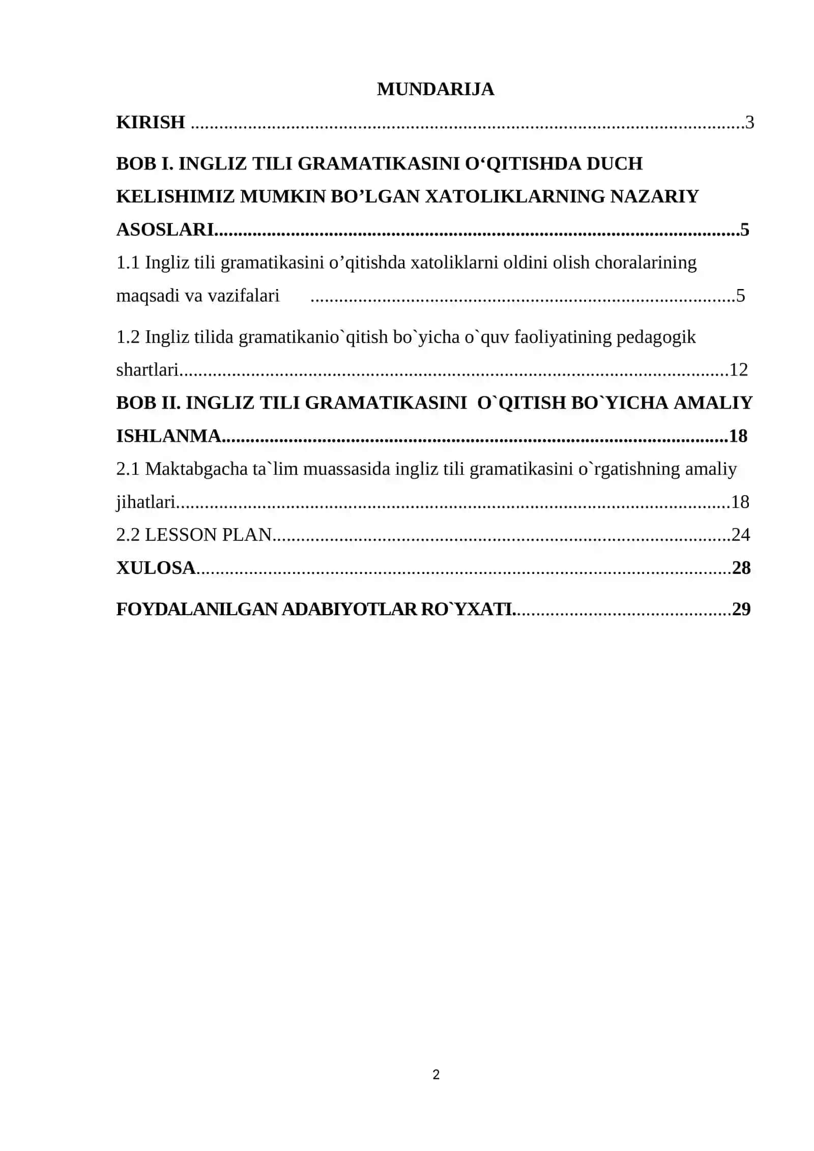 "GRAMATIKANI OʻQITISHDA YUZ BERADIGAN XATOLIKLAR" 2