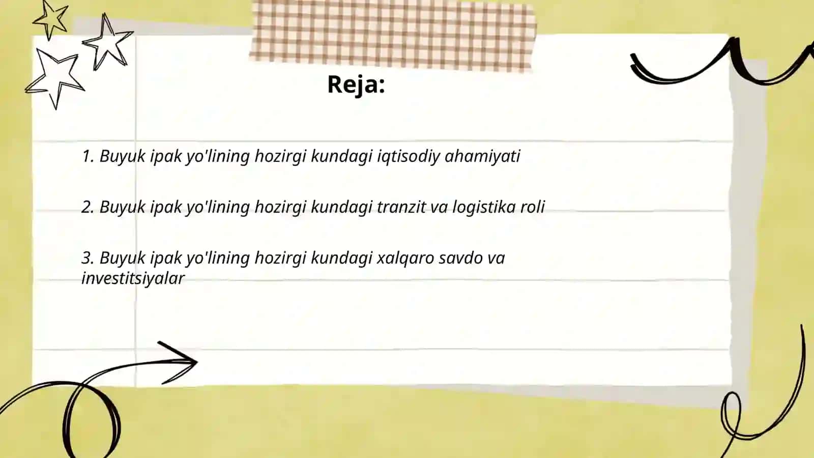Buyuk ipak yo'lining hozirgi kundagi ahamiyati 2