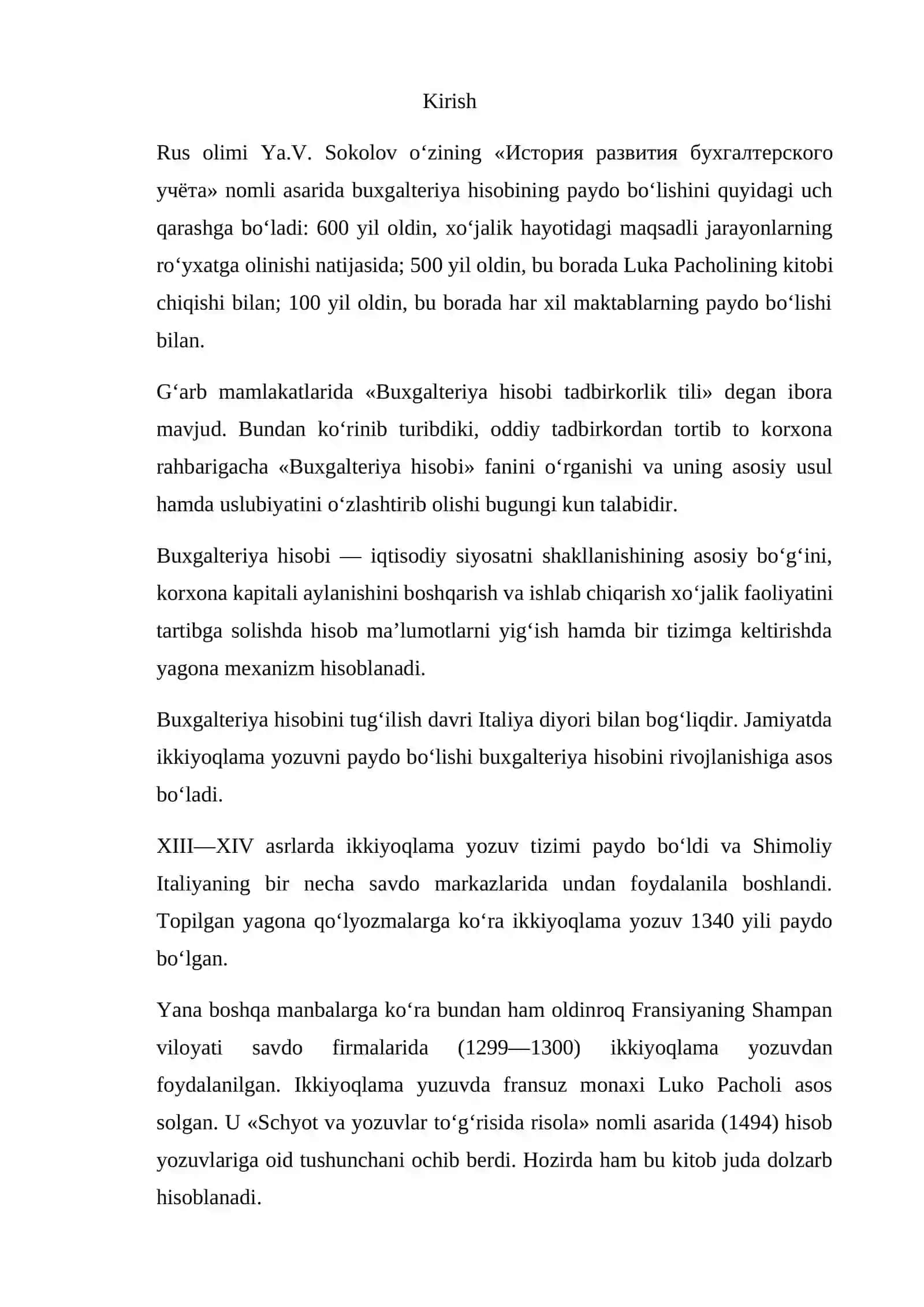 O’zbekistonda buxgalteriya hisobi va auditning rivojlanishi 2
