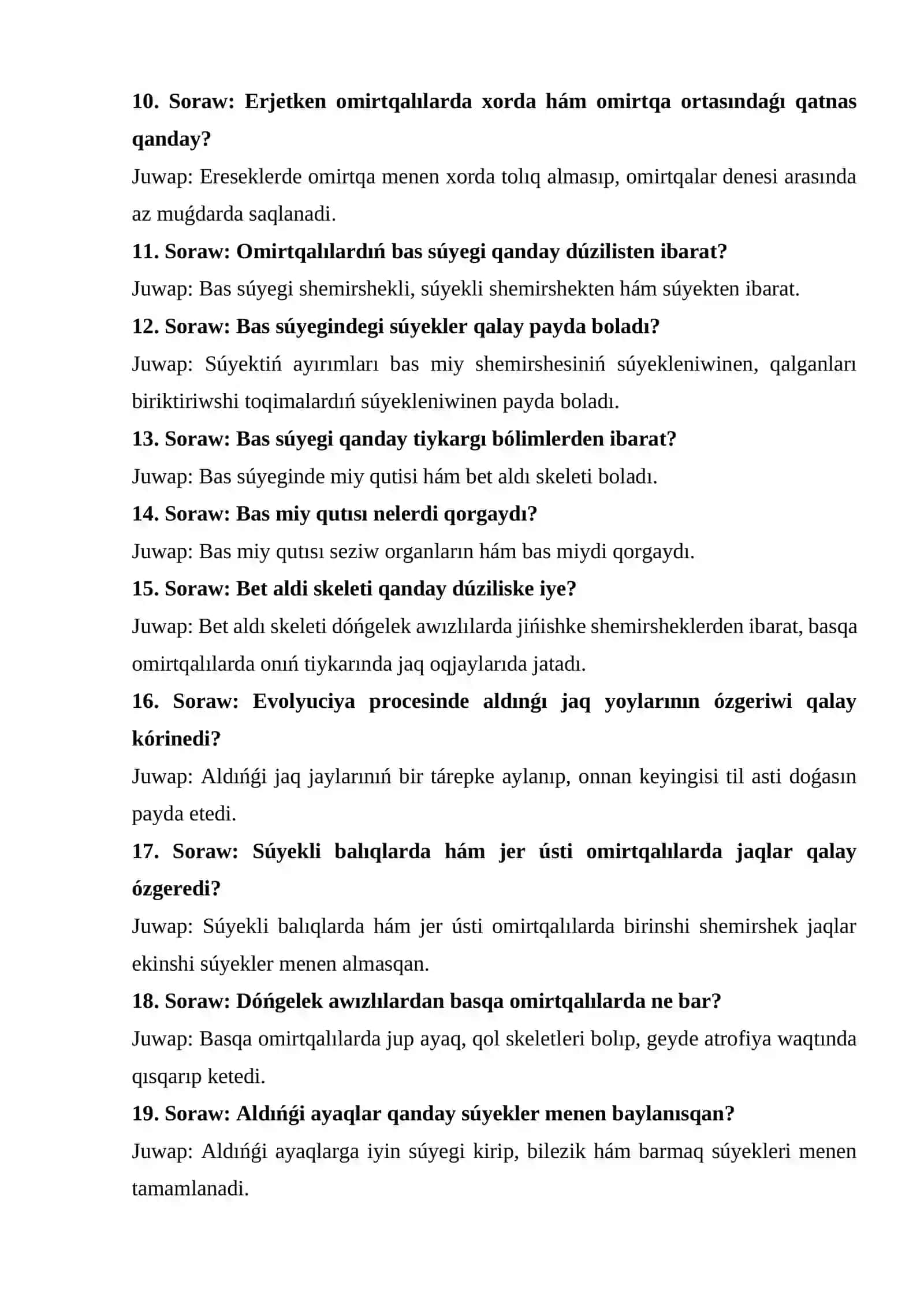 Basskeletliler Graniata Jaǵsızlar (Agnatha) bólimi. Dóngelek awızlılar 2