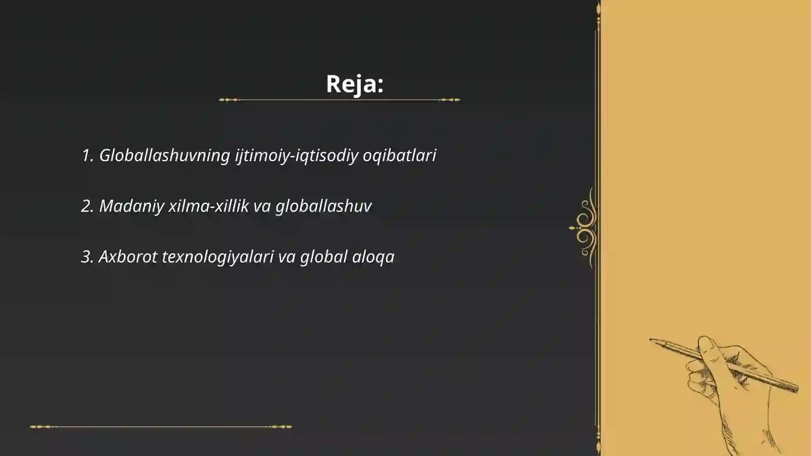 Globallashuv va global muammolarning falsafiy tahlili 2