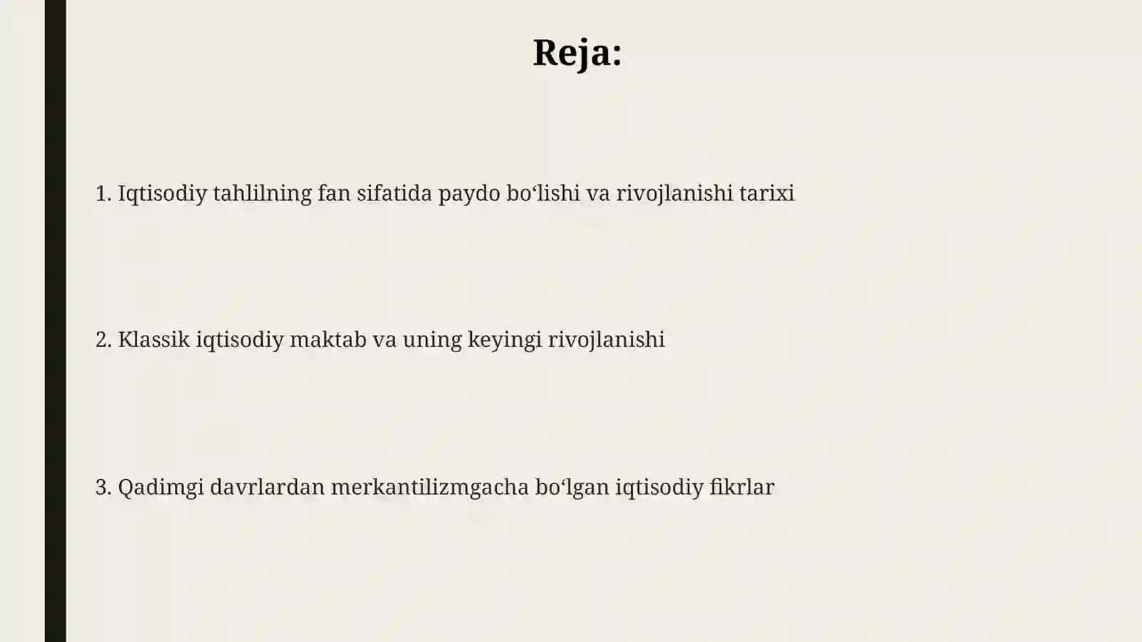 Iqtisodiy tahlilning fan sifatida paydo boʻlishi va rivojlanishi tarixi 2