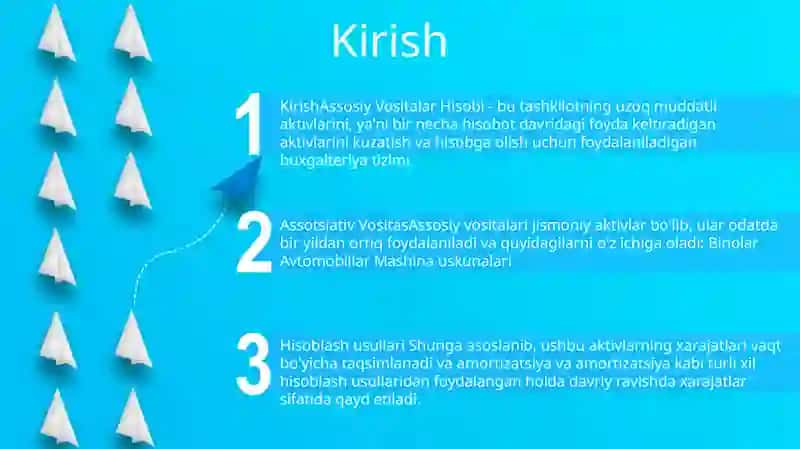 Assosiy Vositalar Hisobi 2
