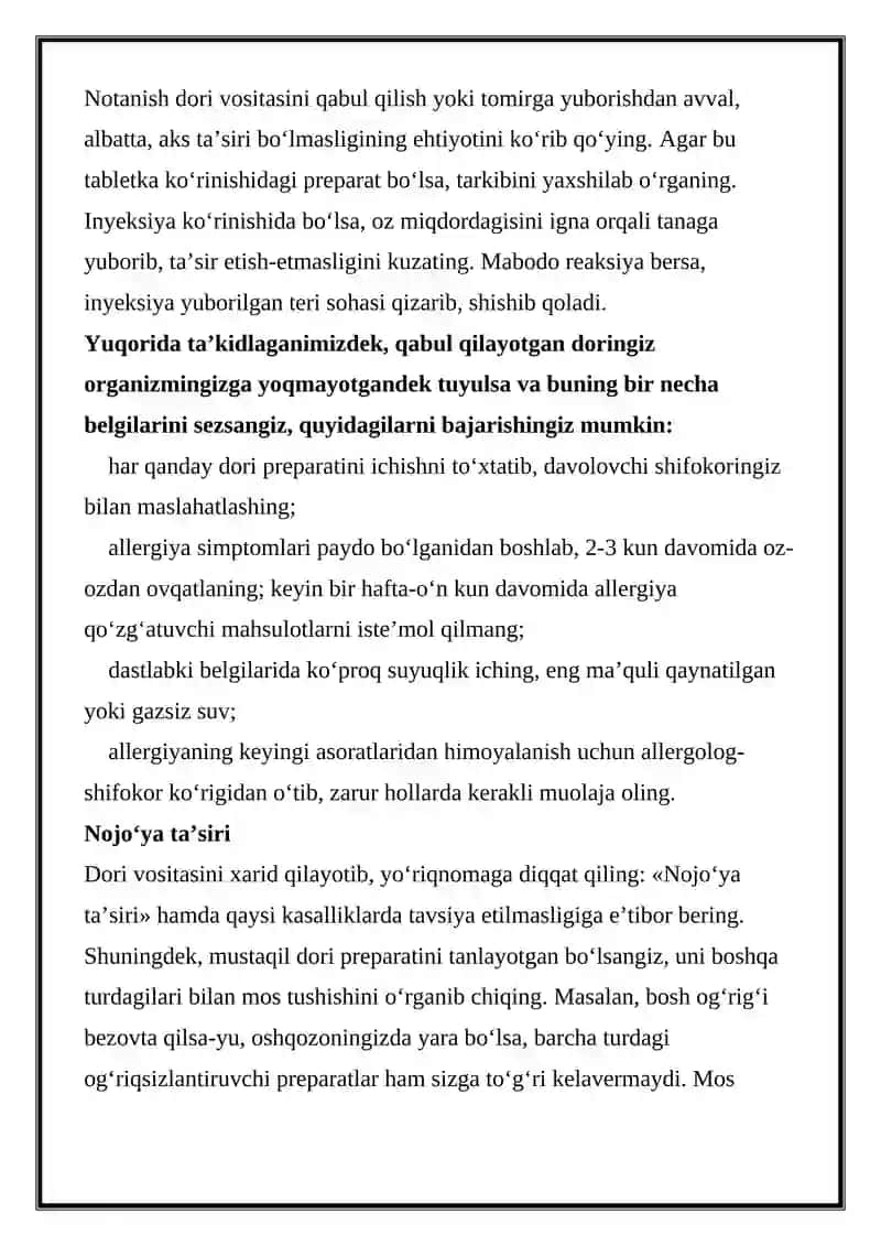 DORI ALLERGIYASI 2