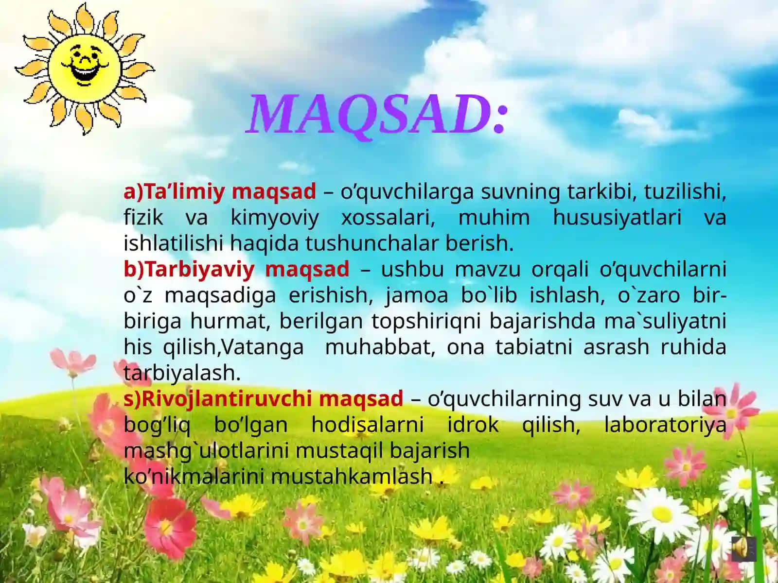 Suv - murakkab modda. Suvning fizik va kimyoviy xossalari 2