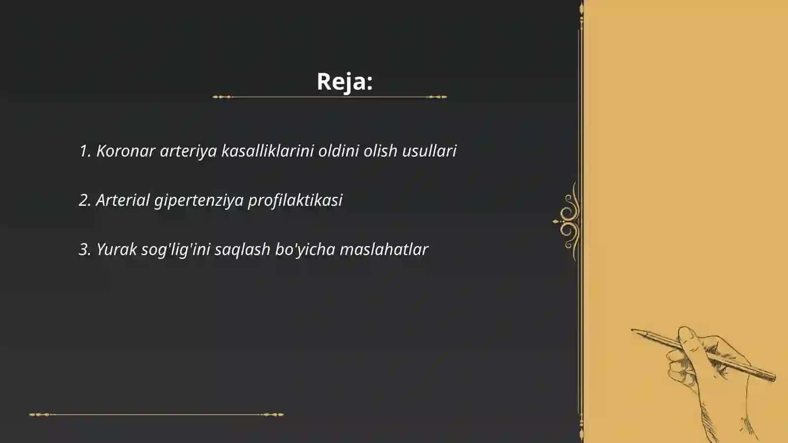 Koronar arteriya kasalliklari gipertenziya boʻyicha 2