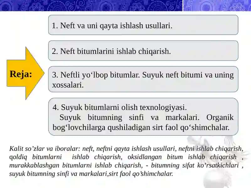 AVTOMOBIL YO’LLARINI QURISH VA REKONSTRUKSIYA QILISH TEXNOLOGIYALARI 2