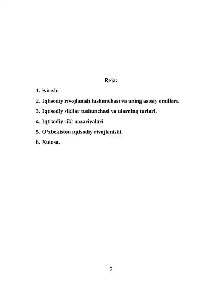 IQTISODIYOT NAZARIYASI FANIDAN 2