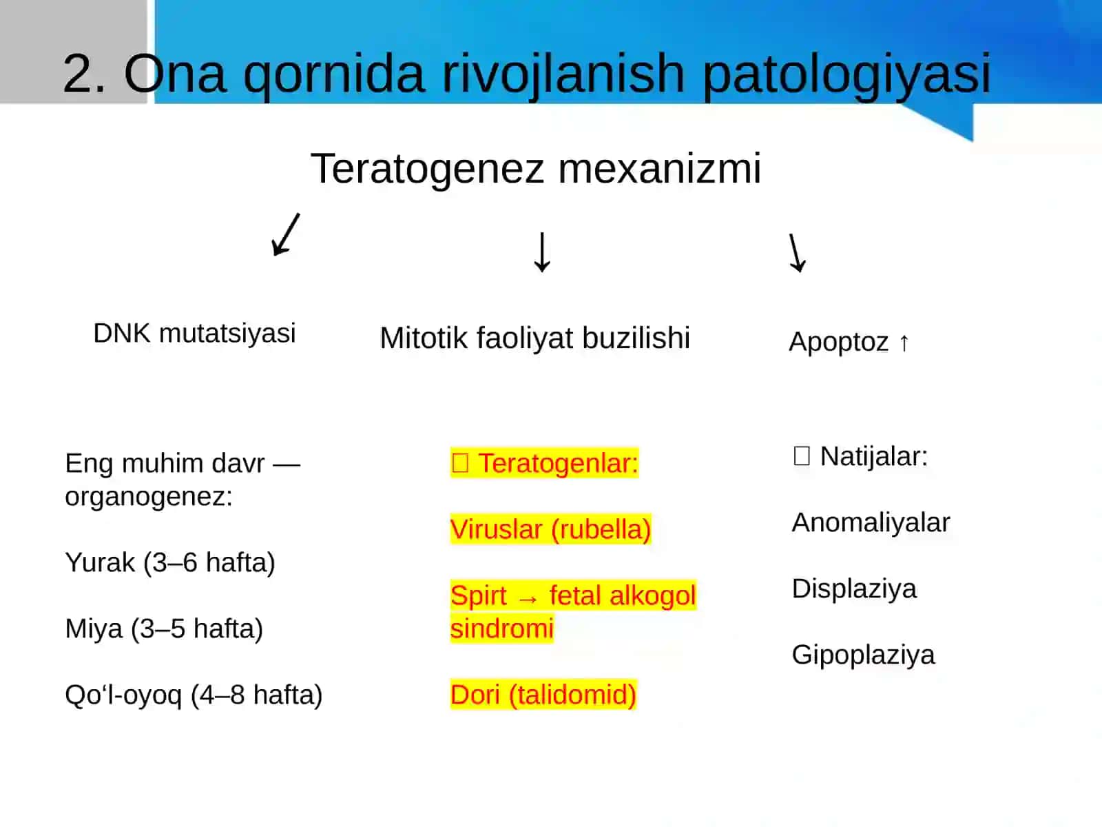 Patalogik fiziologiyadan organeyzer 2