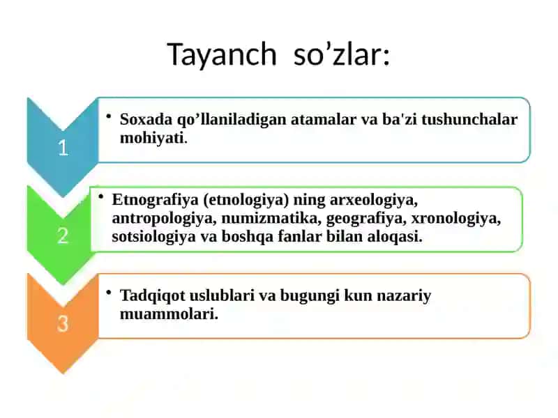 ETNOGRAFIYAGA OID ATAMALAR, TADQIQOT   METODLARI XAMDA ASOSIY MUAMMOLARI 2