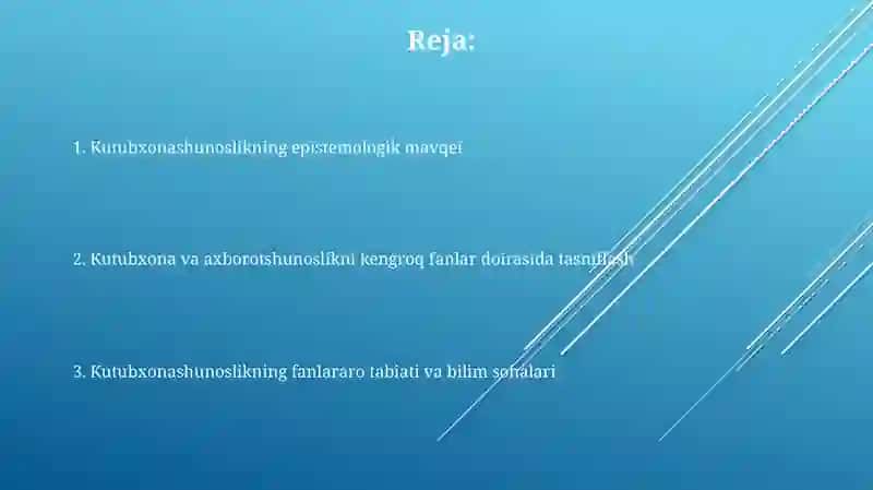 Ilmiy bilimlar tizimida kutubxonashunoslik maqomining umumiy tasnifi 2