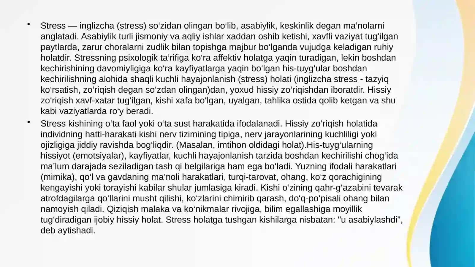 Stress holatida buyrak usti bezlari poʻstlogʻi garmonlarining roli va hujayralarining morfologik koʻrinishlari 2