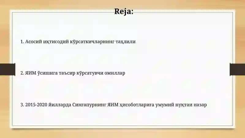 YaIM hisobotlari 2015-2020 2