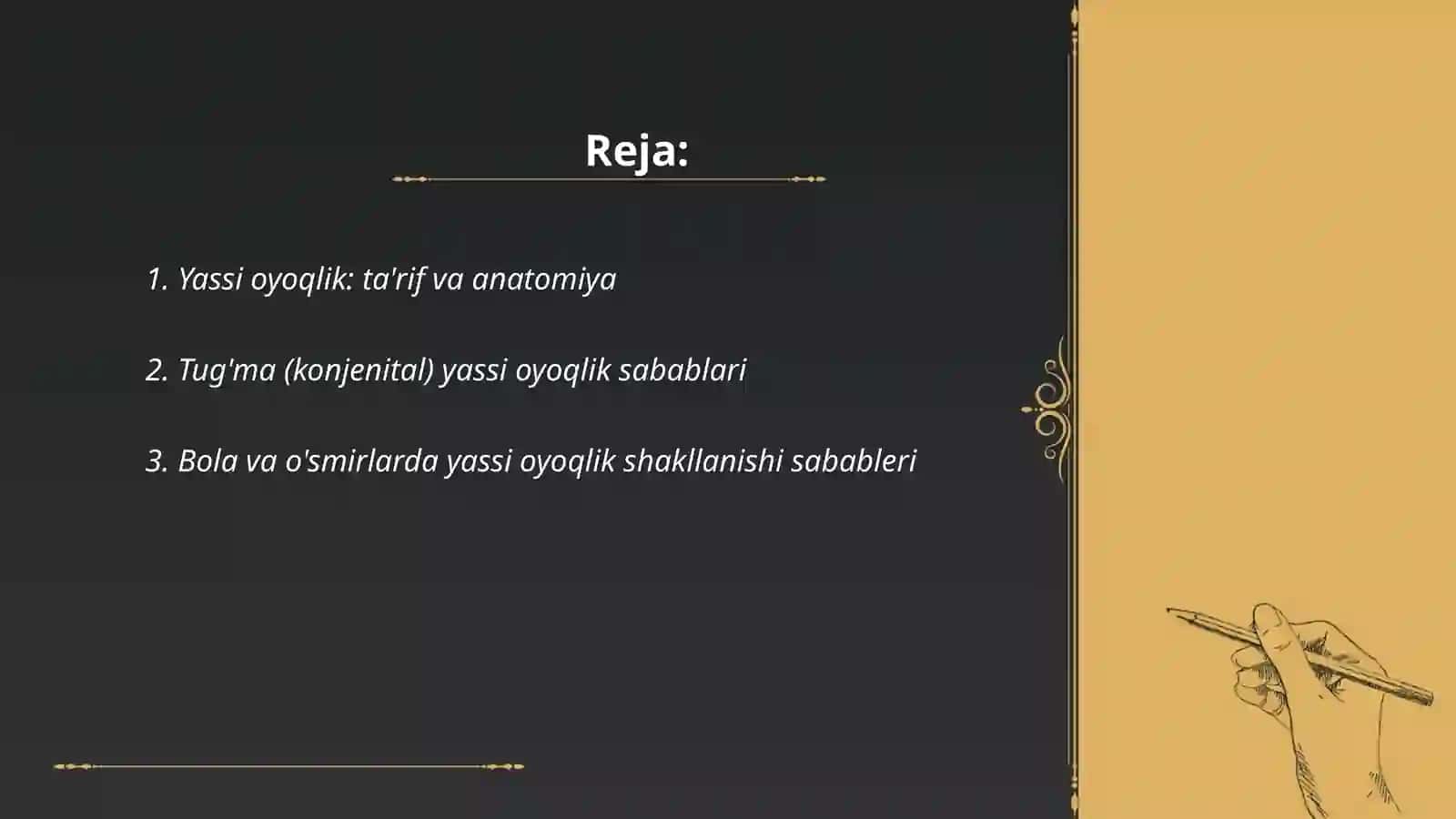Yassi oyoqlik va uning kelib chiqish sabablari 2
