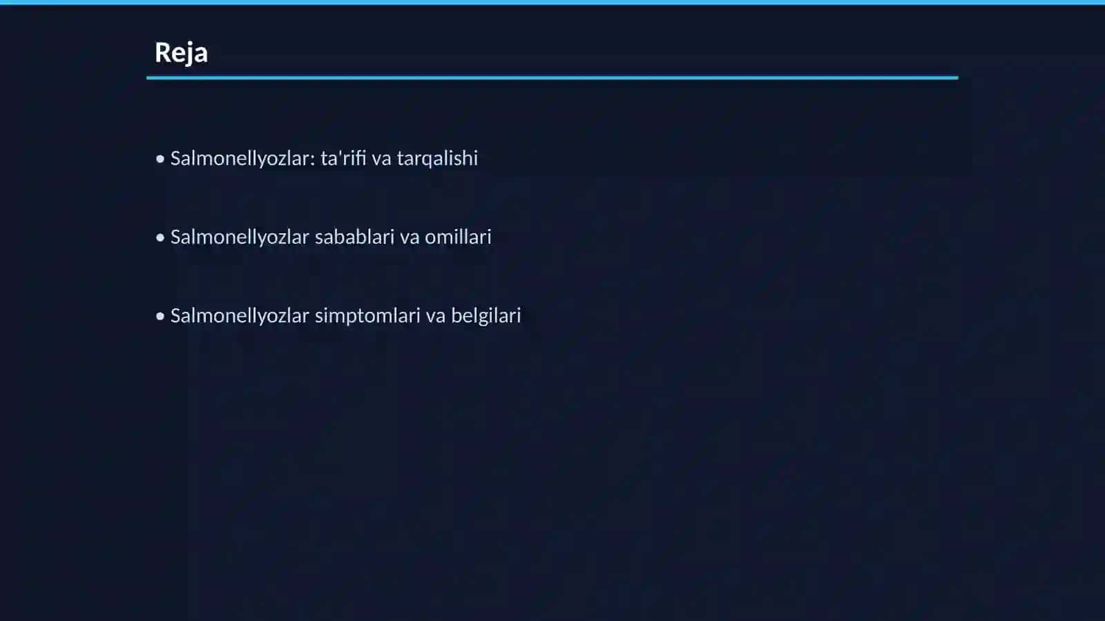 Salmonellyozlar.Epidemialogiyasi va profilaktikasi.Salmonellyozlar da epidemik jarayonning namoyon boʻlishi 2
