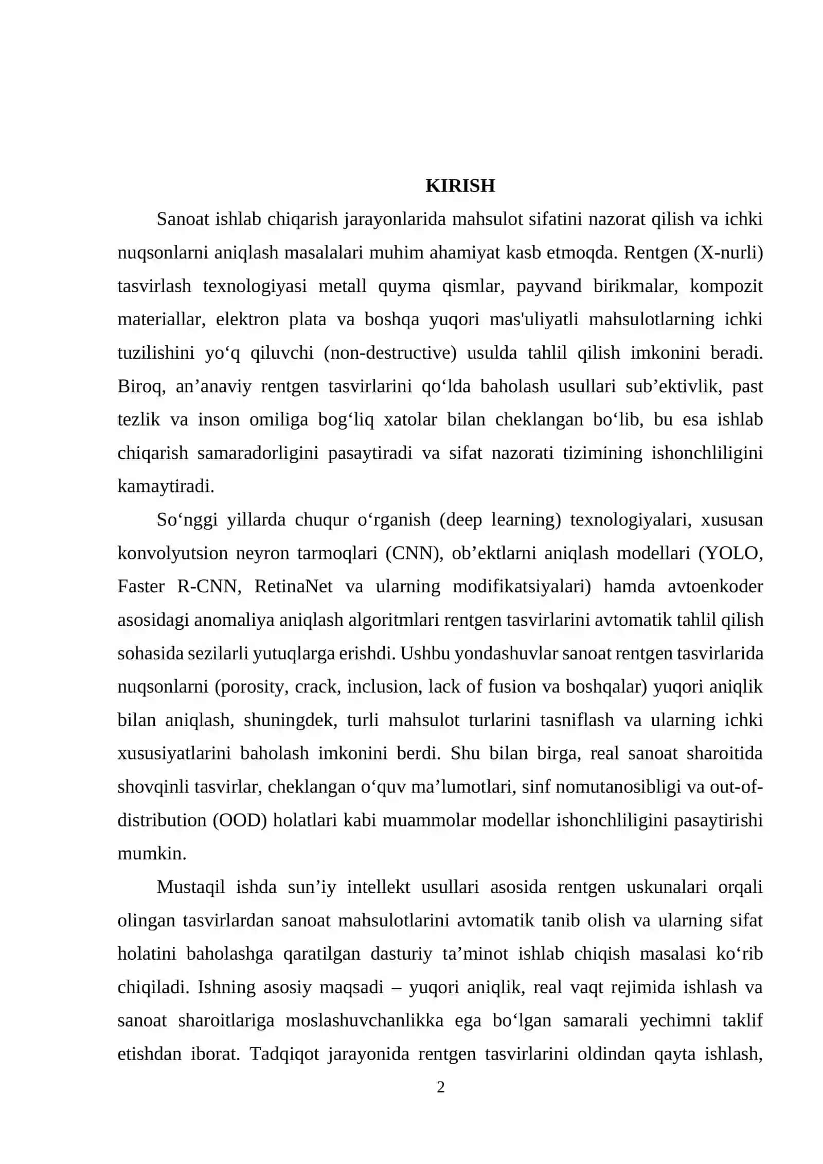 Rentgen tasvirlaridan mahsulotlarni tanib olish dasturi 2