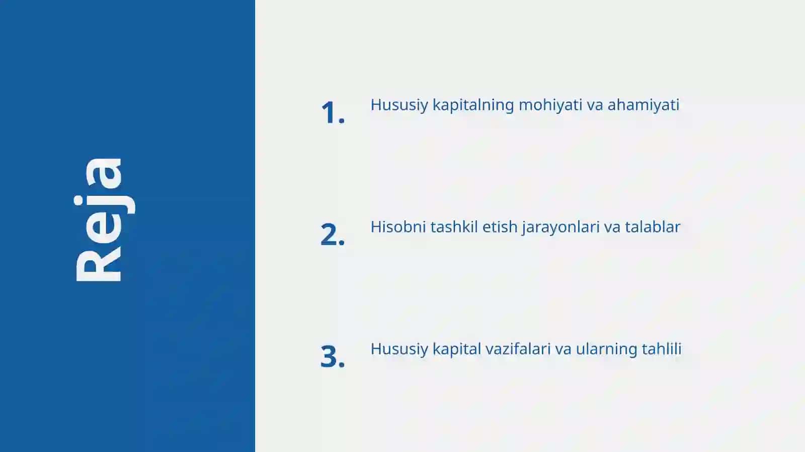 Xususiy kapital hisobini tashkil etish va uning vazifalari 2