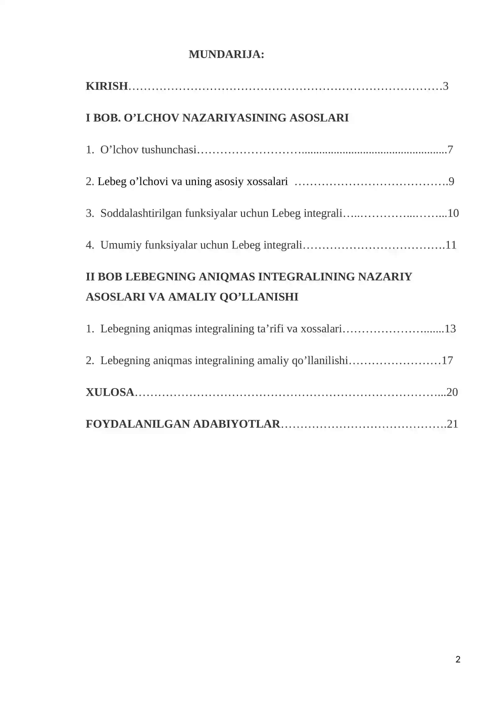 Lablegning aniqmas integrali 2