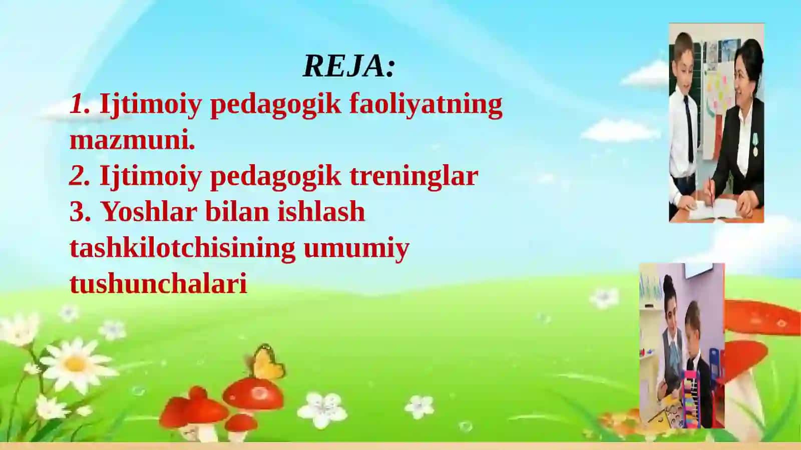 Yoshlar tarbiyasida ijtimoiy-pedagogik faoliyat mazmuni 2