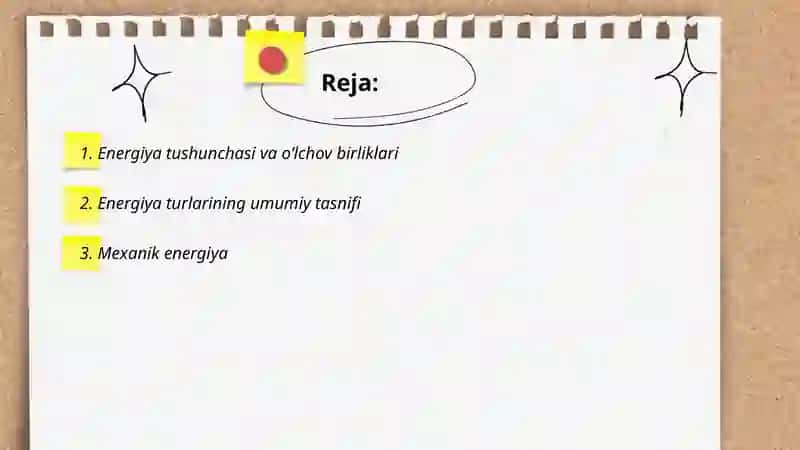 Energiya va uning turlari 2