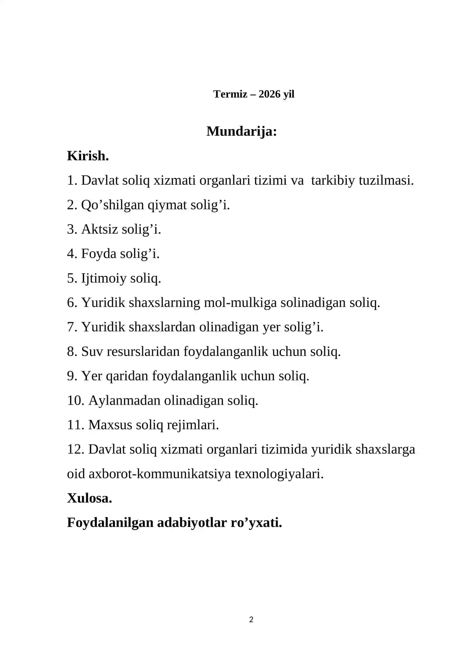 Malakaviy amaliyotamaliyoti HISOBOT 2