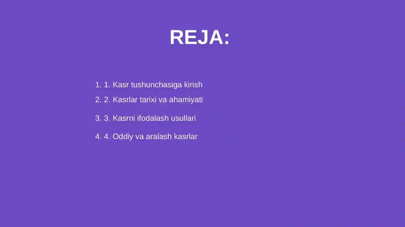 Kasr tushunchasi bilan tanishtirish metodikasi 2