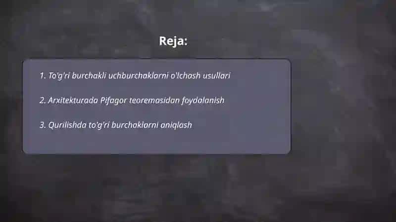 Pifagor teoremasi hayotiy tatbiqi 2