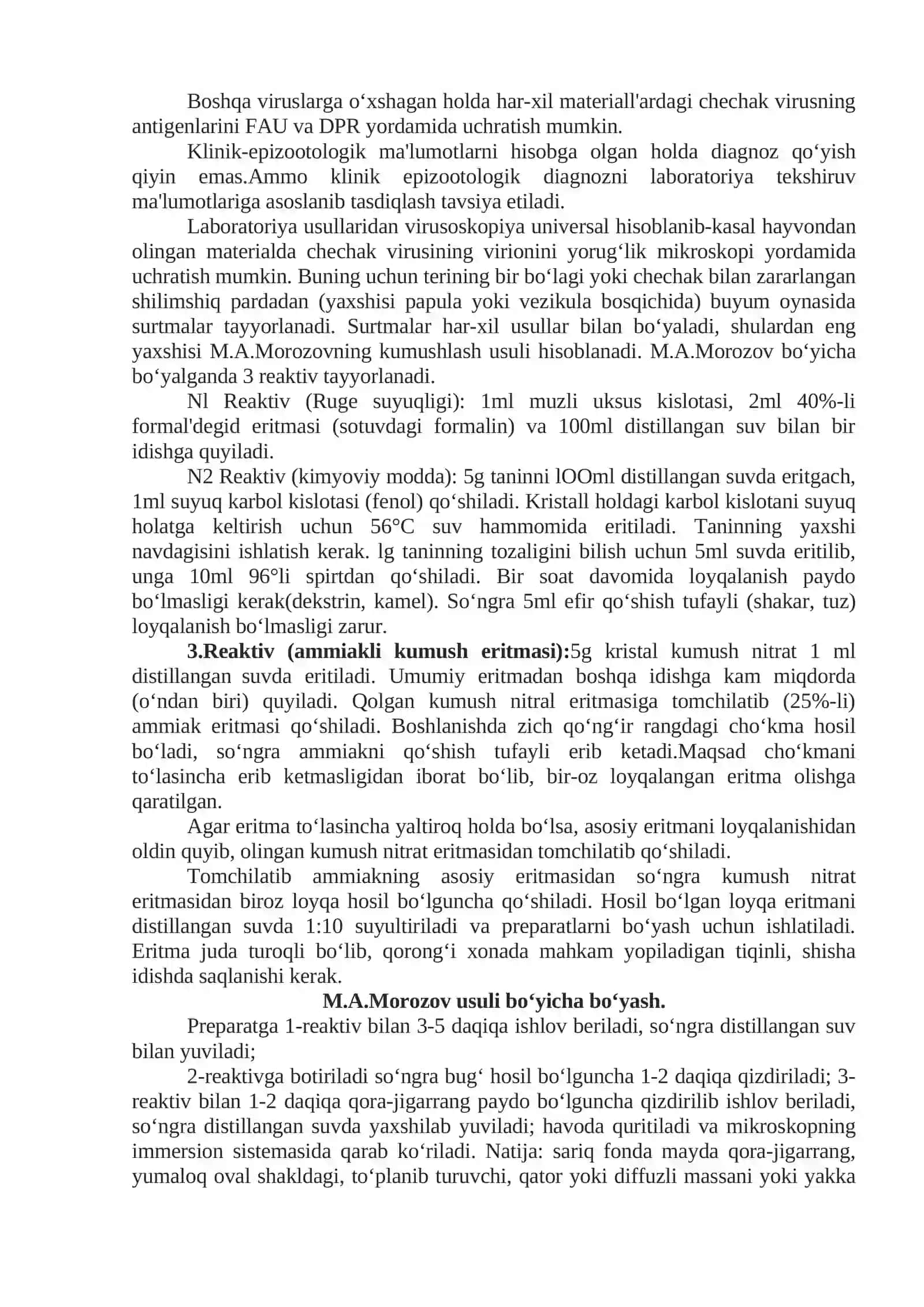 Chechak kasalligiga laboratoriyada diagnoz qo‘yish 2