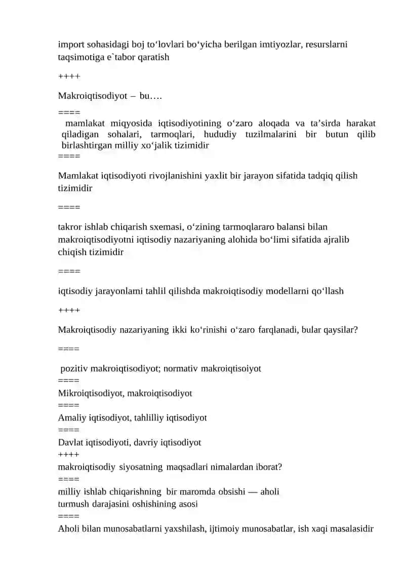 Makroiqtisodiyot Fanining Maqsadi 2