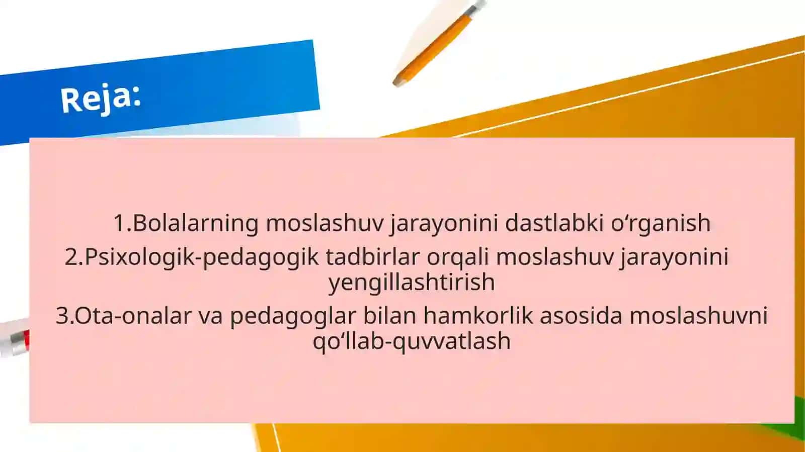 Maktabgacha ta’lim tashkilotlarida psixologik xizmat orqali bolalarning moslashuv jarayonini qo‘llab-quvvatlash 2