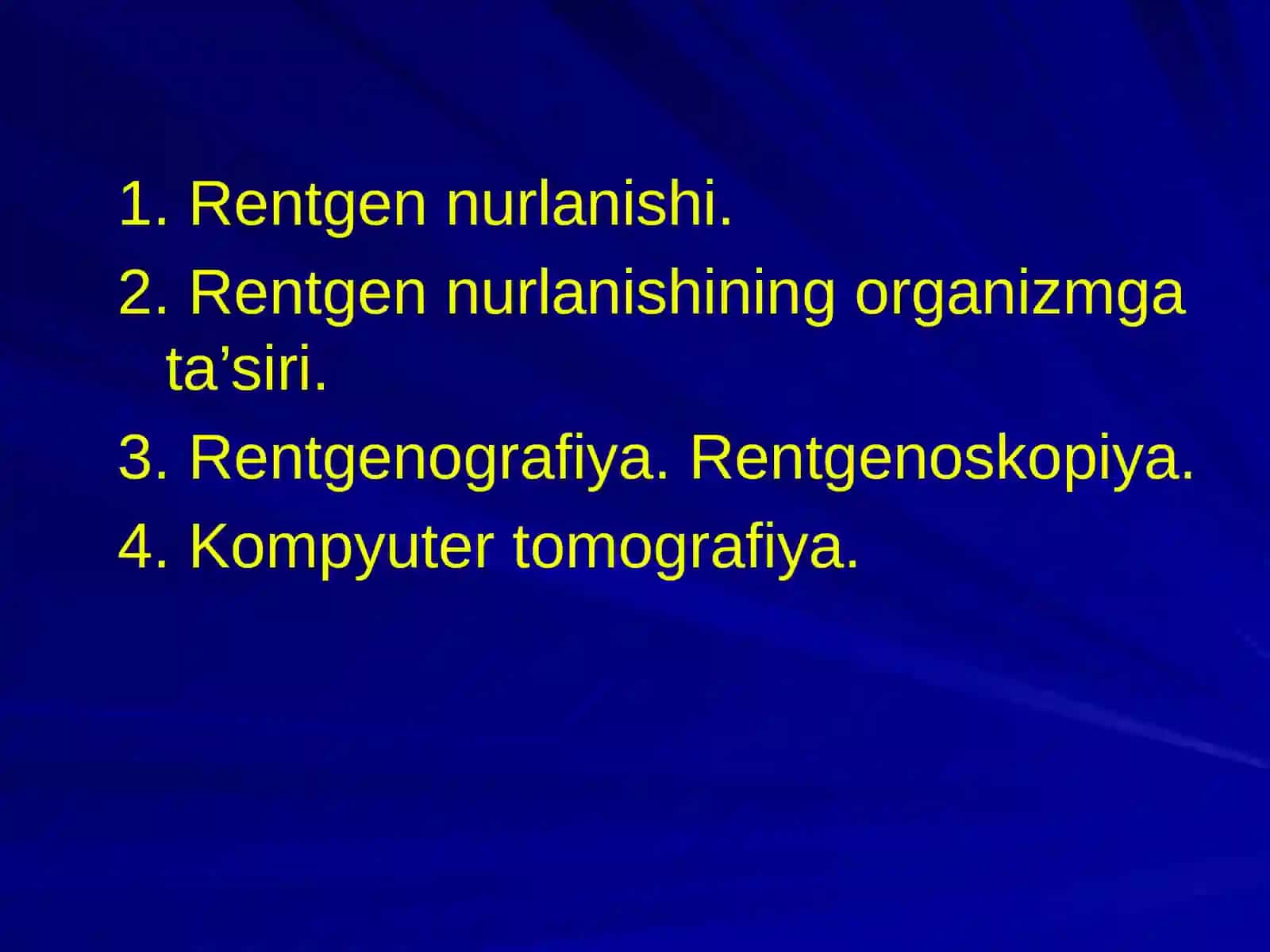 Rentgen nurlanishi. Rentgenografiya. Rengenoskopiya 2