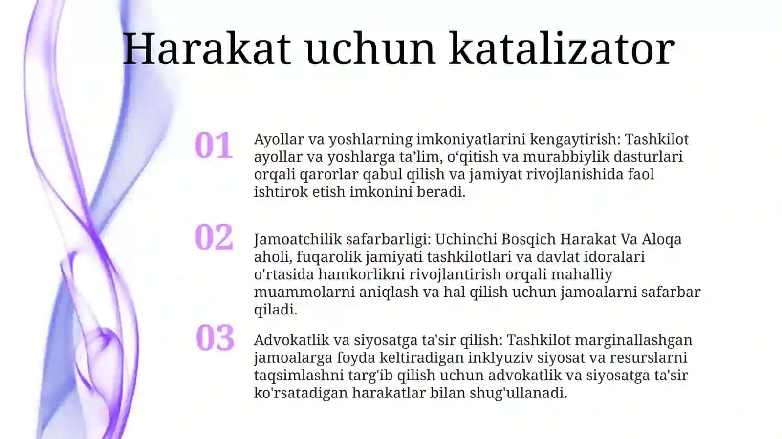 Uchinchi Bosqich HarakatVaAloqa 2
