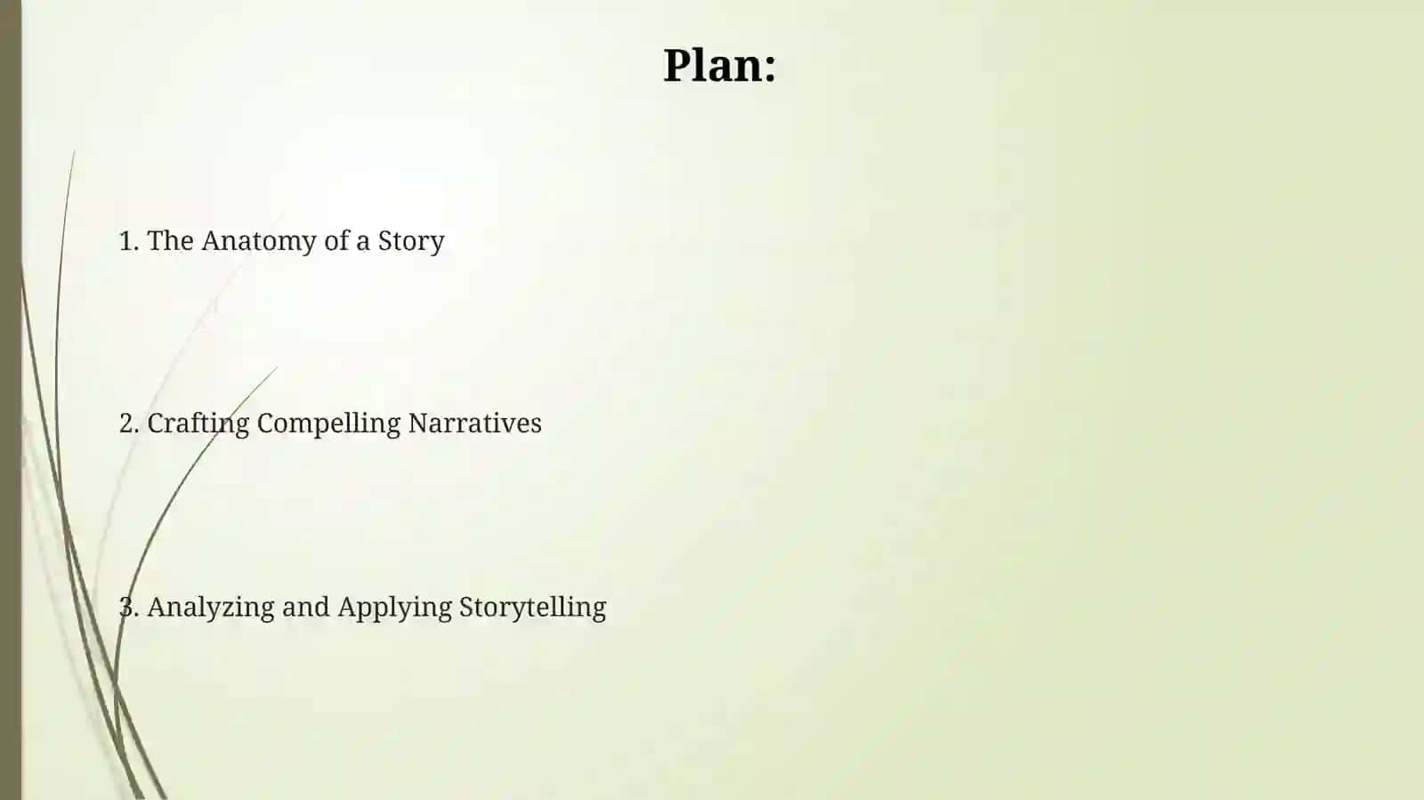 Telling a story 2