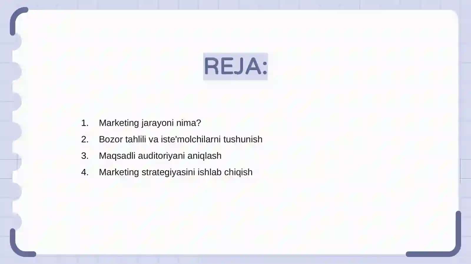 Marketing jarayoni 2